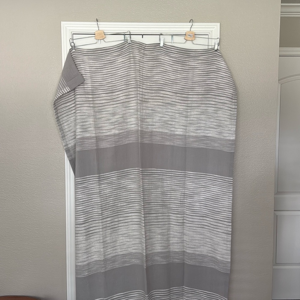 West Elm Gray Window drapes/Curtains